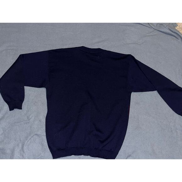 Tricots St. Raphael Argyle Sweater Set Navy Green Red Cardigan Vest Wool - Picture 10 of 12